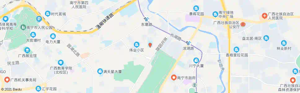 南宁竹园广园路口(市育才实验中学)_公交站地图_南宁公交_妙搜公交查询2025