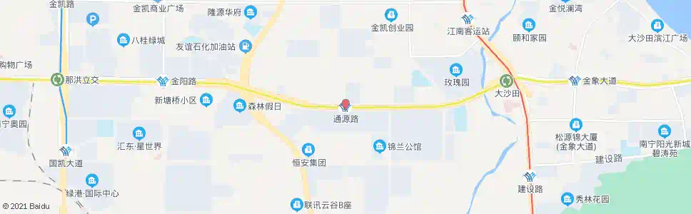 南宁通源金凯路口_公交站地图_南宁公交_妙搜公交查询2025