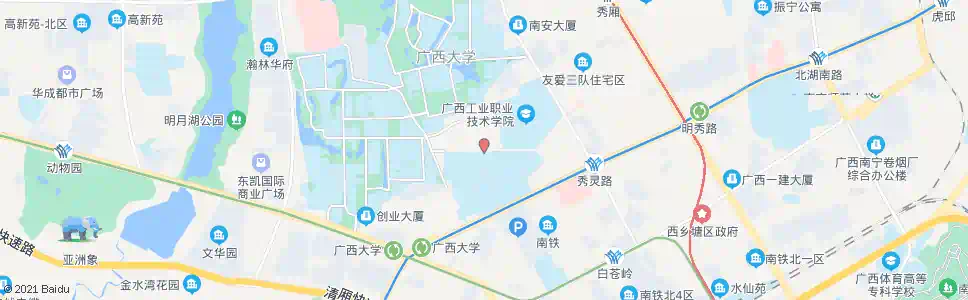 南宁广西建设学院_公交站地图_南宁公交_妙搜公交查询2025