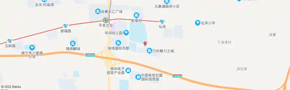 南宁坛兴花美路口_公交站地图_南宁公交_妙搜公交查询2025
