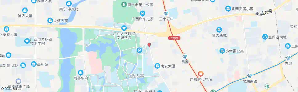 南宁秀灵秀厢路口_公交站地图_南宁公交_妙搜公交查询2025