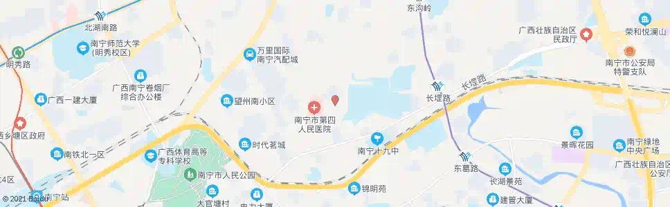 南宁长堽二里路口_公交站地图_南宁公交_妙搜公交查询2025