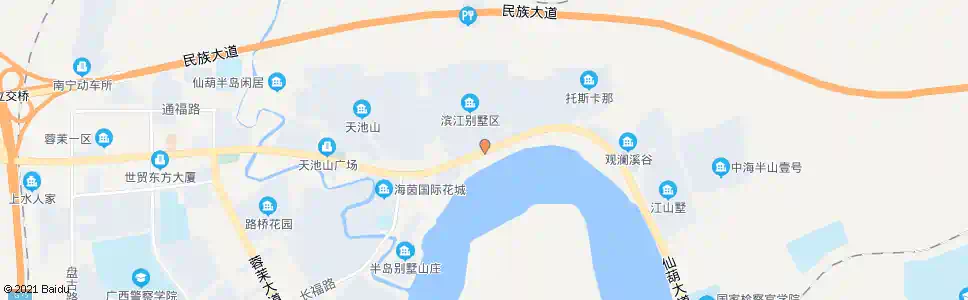南宁滨江中队_公交站地图_南宁公交_妙搜公交查询2025