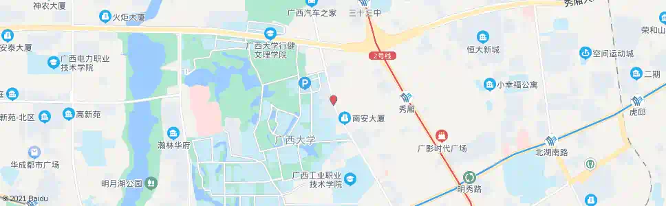 南宁秀灵路北_公交站地图_南宁公交_妙搜公交查询2025