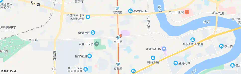 南宁亭洪星光路口东_公交站地图_南宁公交_妙搜公交查询2025