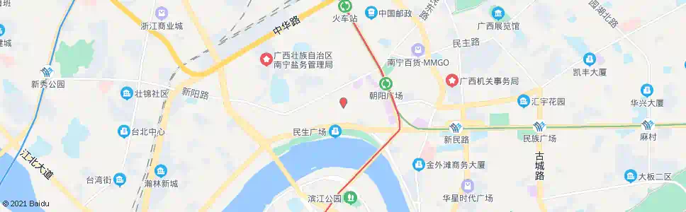南宁解放高峰路口_公交站地图_南宁公交_妙搜公交查询2025