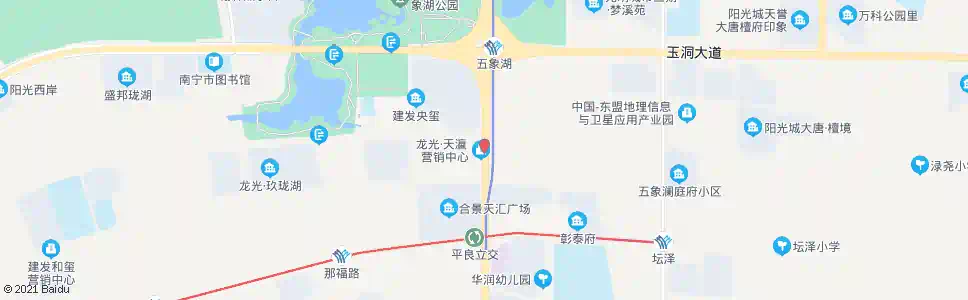 南宁平乐凤凰路口_公交站地图_南宁公交_妙搜公交查询2025