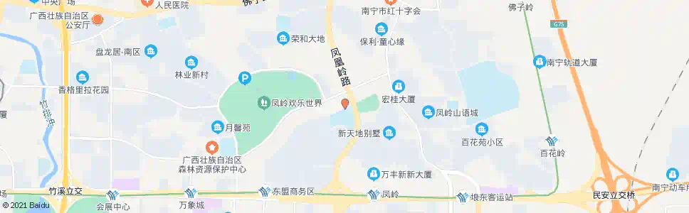 南宁白云凤凰岭路口_公交站地图_南宁公交_妙搜公交查询2025
