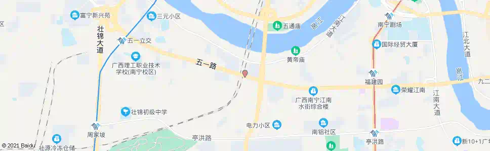 南宁五一铁路立交_公交站地图_南宁公交_妙搜公交查询2025