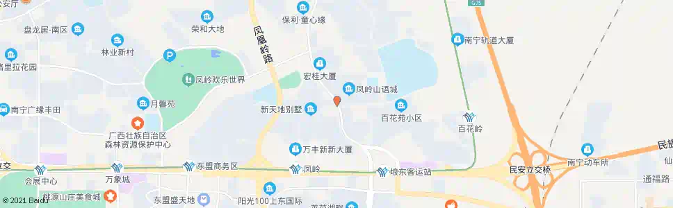 南宁枫林百花岭路口_公交站地图_南宁公交_妙搜公交查询2025