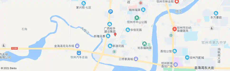 钦州新隆市场_公交站地图_钦州公交_妙搜公交查询2025