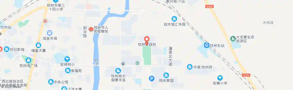 钦州小江村_公交站地图_钦州公交_妙搜公交查询2025