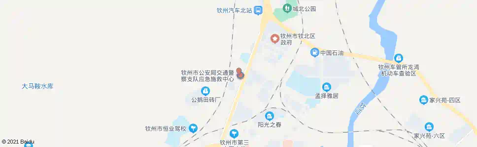 钦州交警支队_公交站地图_钦州公交_妙搜公交查询2025