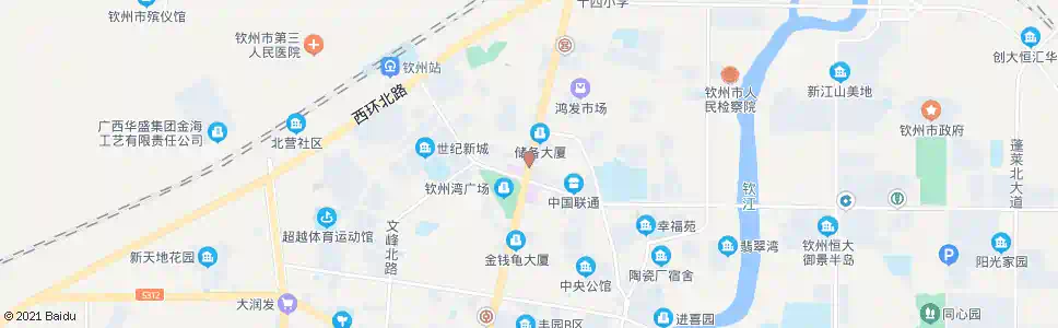 钦州钦州湾永福西路口_公交站地图_钦州公交_妙搜公交查询2025