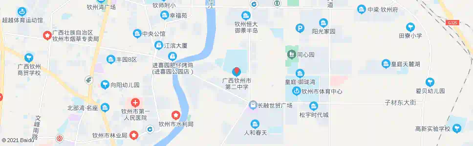 钦州市第二中学_公交站地图_钦州公交_妙搜公交查询2025