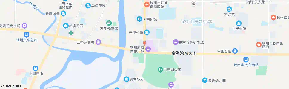 钦州安州金海湾路口_公交站地图_钦州公交_妙搜公交查询2025