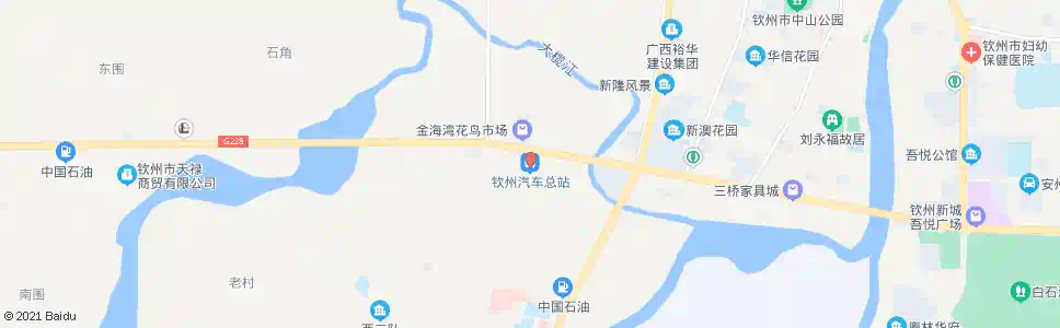 钦州公交总场路口_公交站地图_钦州公交_妙搜公交查询2025