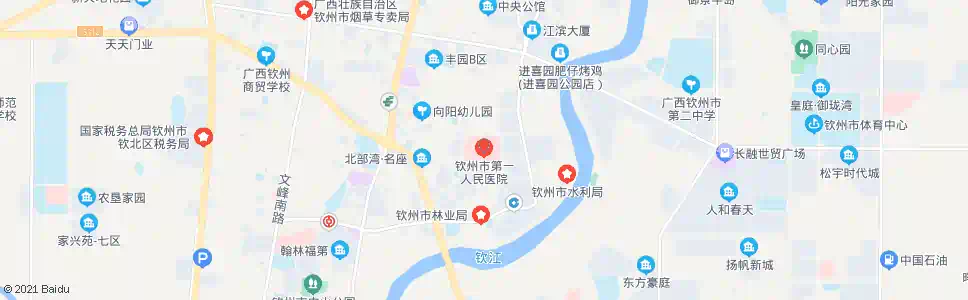 钦州钦南区人民医院_公交站地图_钦州公交_妙搜公交查询2025