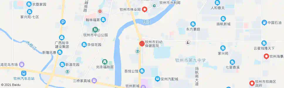 钦州市妇幼保健院_公交站地图_钦州公交_妙搜公交查询2025