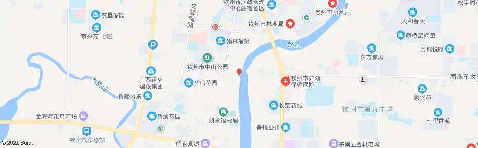钦州河堤公园_公交站地图_钦州公交_妙搜公交查询2025
