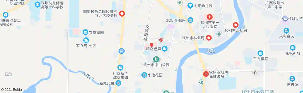 钦州二医院北_公交站地图_钦州公交_妙搜公交查询2025