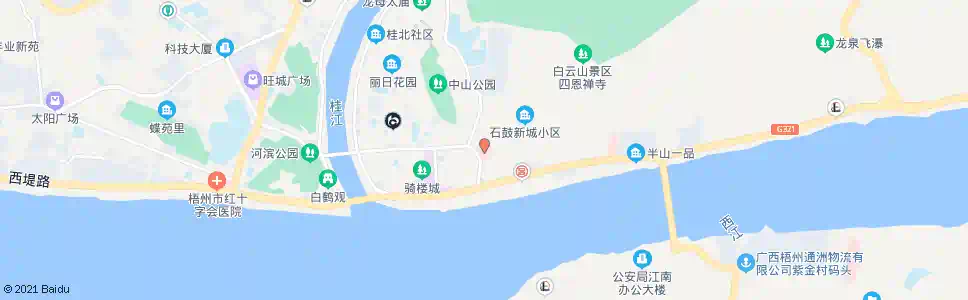 梧州工人医院_公交站地图_梧州公交_妙搜公交查询2025