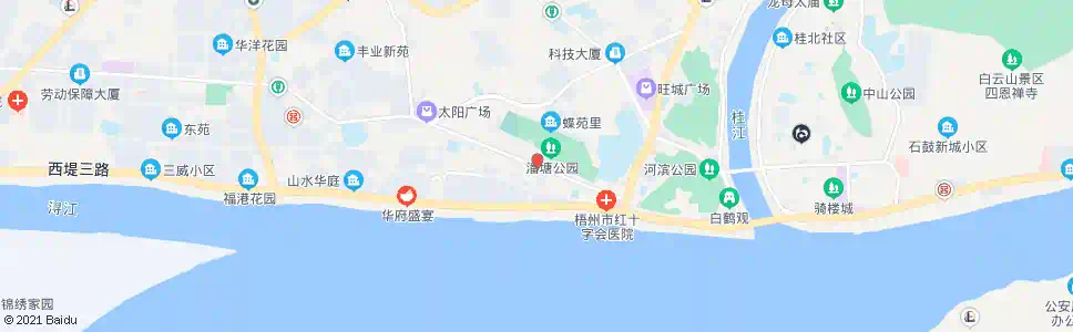 梧州潘塘公园_公交站地图_梧州公交_妙搜公交查询2025