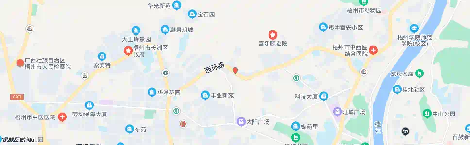 梧州上冲小区_公交站地图_梧州公交_妙搜公交查询2025