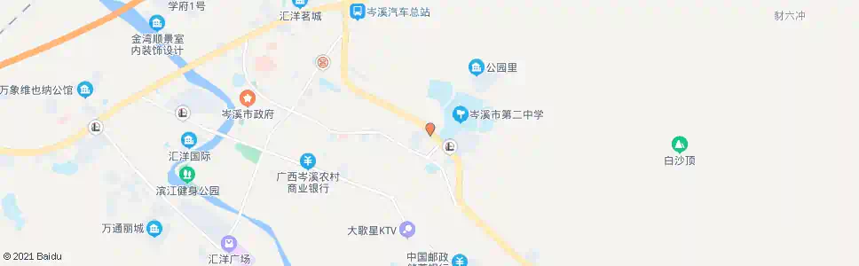 梧州二中_公交站地图_梧州公交_妙搜公交查询2025