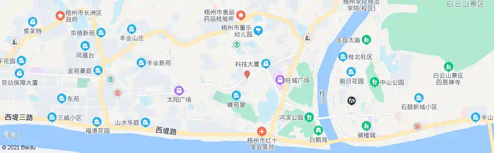 梧州蝶山二路_公交站地图_梧州公交_妙搜公交查询2025