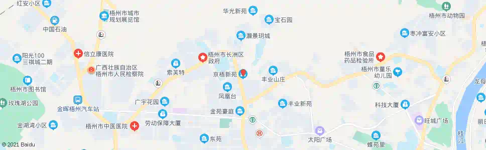 梧州京梧新苑_公交站地图_梧州公交_妙搜公交查询2025