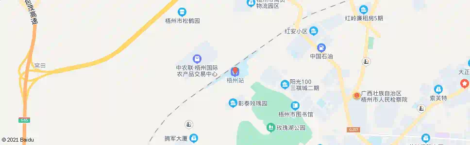 梧州芝麻城_公交站地图_梧州公交_妙搜公交查询2025