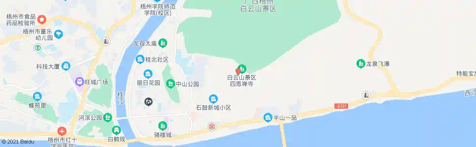 梧州四恩寺(原蛇园)_公交站地图_梧州公交_妙搜公交查询2025