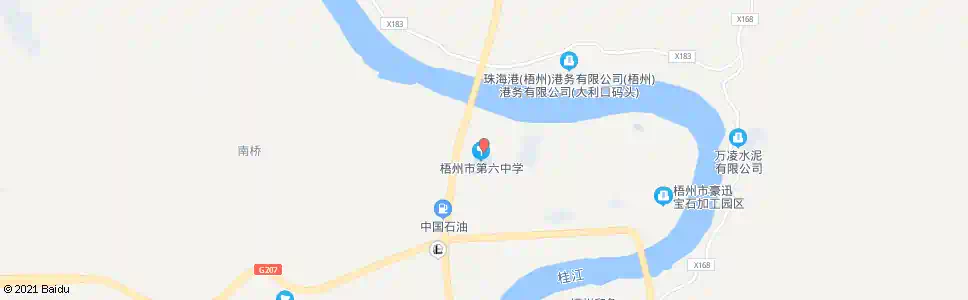 梧州六中_公交站地图_梧州公交_妙搜公交查询2025
