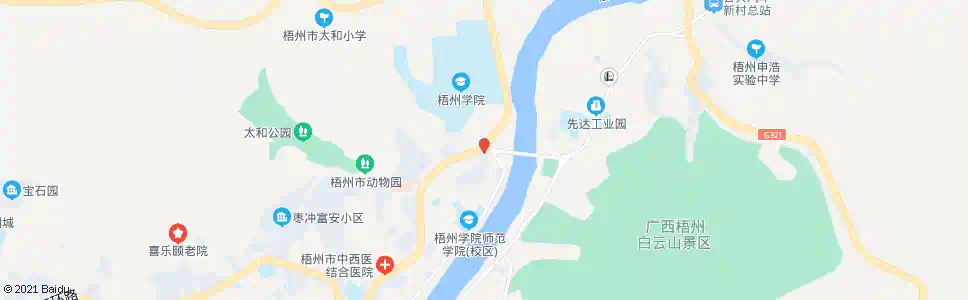 梧州二桥小区_公交站地图_梧州公交_妙搜公交查询2025