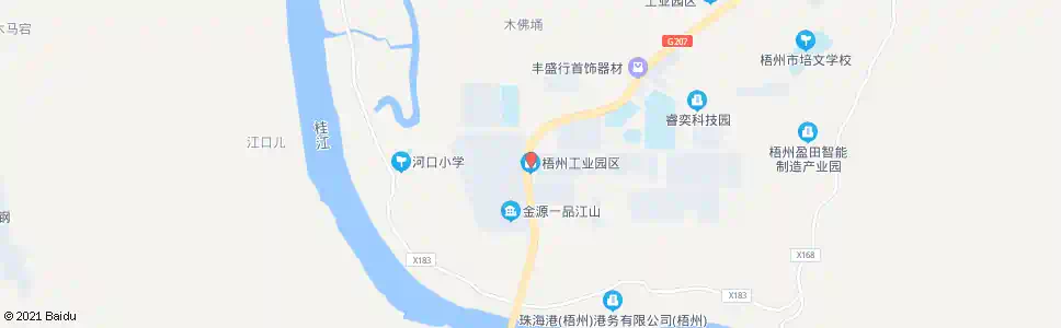 梧州工业园二号站_公交站地图_梧州公交_妙搜公交查询2025