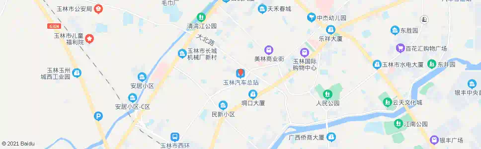 玉林海马汽车城_公交站地图_玉林公交_妙搜公交查询2025