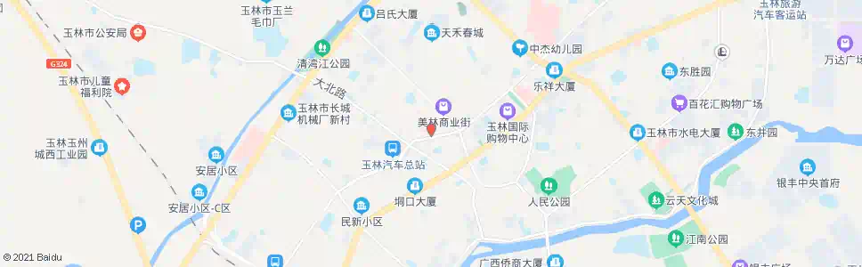 玉林二医院门诊_公交站地图_玉林公交_妙搜公交查询2025