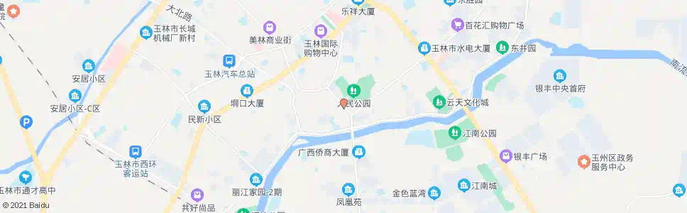 玉林金湾茗城_公交站地图_玉林公交_妙搜公交查询2025
