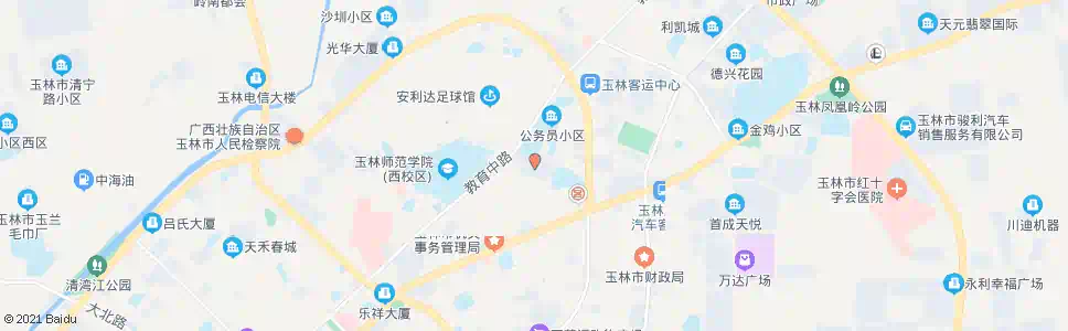 玉林党校_公交站地图_玉林公交_妙搜公交查询2025