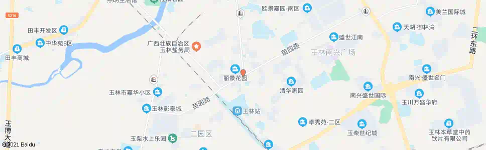 玉林苗园路尾_公交站地图_玉林公交_妙搜公交查询2025