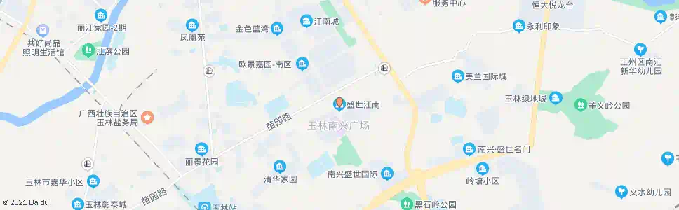 玉林南兴盛世江南_公交站地图_玉林公交_妙搜公交查询2025
