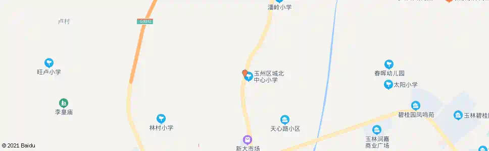 玉林谷山村_公交站地图_玉林公交_妙搜公交查询2025