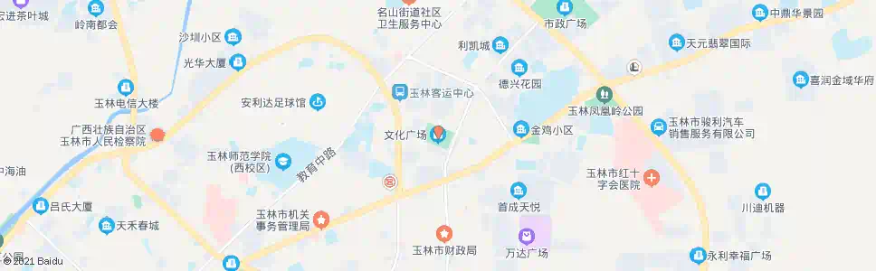 玉林文化广场_公交站地图_玉林公交_妙搜公交查询2025