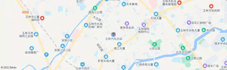 玉林玉州市场_公交站地图_玉林公交_妙搜公交查询2025