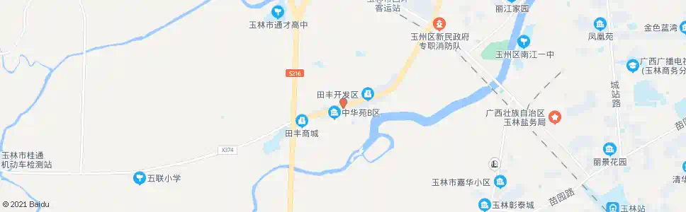 玉林明华苑_公交站地图_玉林公交_妙搜公交查询2025