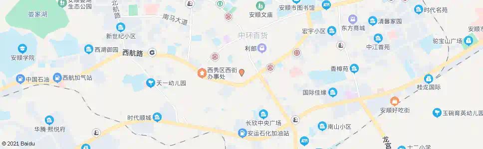 安顺塔山广场西_公交站地图_安顺公交_妙搜公交查询2025