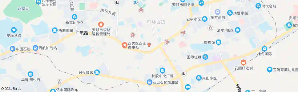 安顺塔山广场北_公交站地图_安顺公交_妙搜公交查询2025