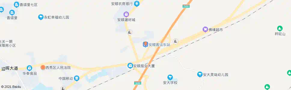 安顺新大十字东_公交站地图_安顺公交_妙搜公交查询2025