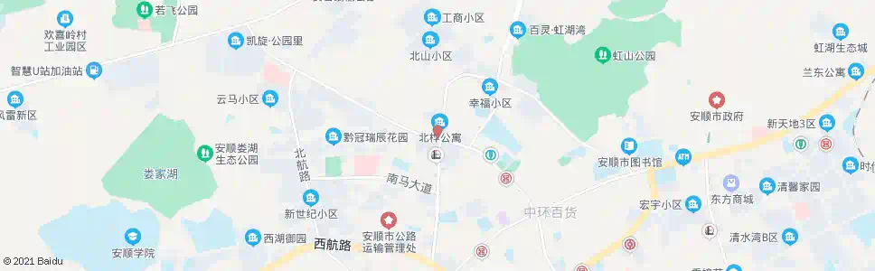 安顺北门(西水路)_公交站地图_安顺公交_妙搜公交查询2025